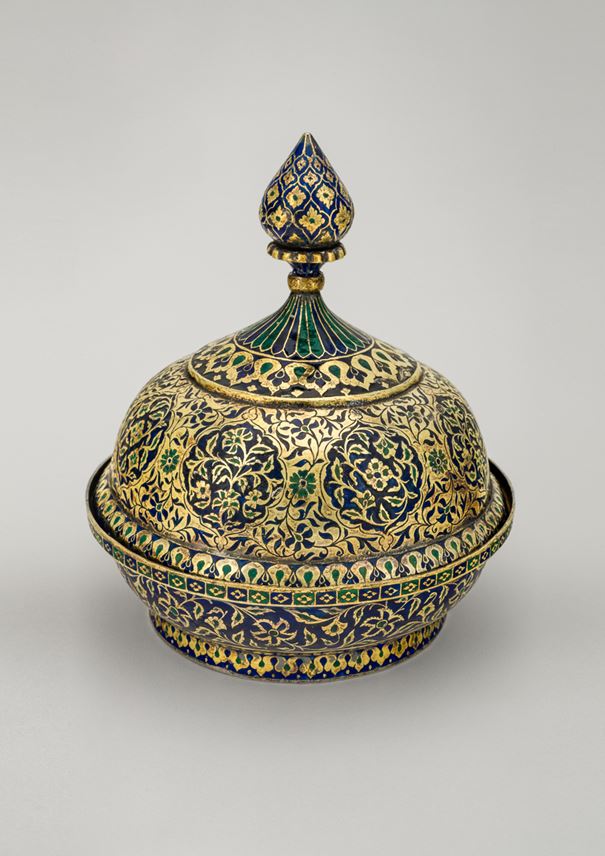 Enamelled Silver Gilt Bowl and Cover  | MasterArt